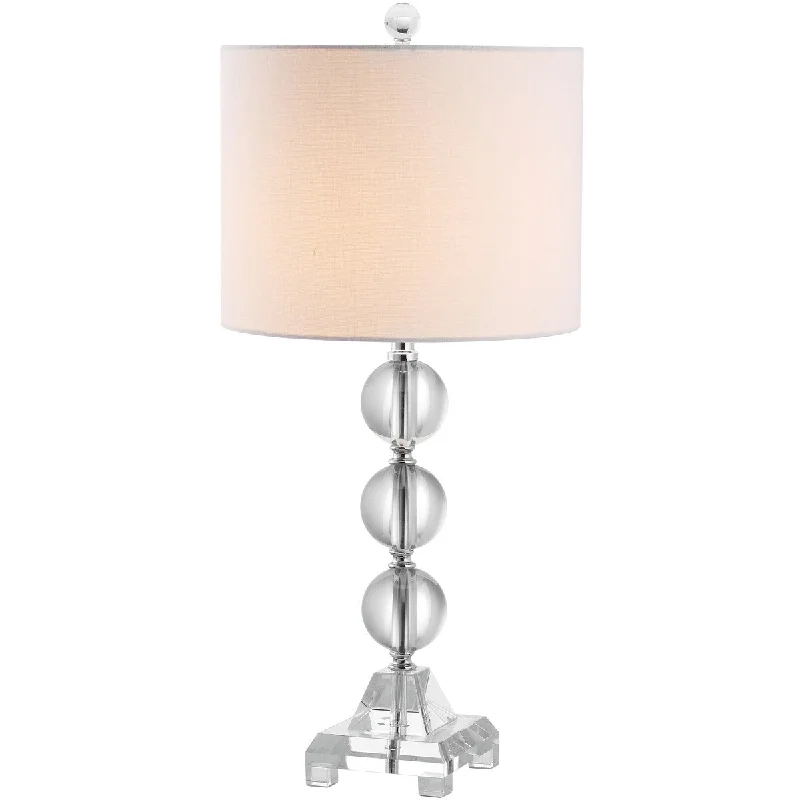 modern minimalist table lamps for contemporary living roomsmodern minimalist table lamps for contemporary living roomsSAFAVIEH Lighting Meagan 24-inch Crystal Clear Table Lamp - 11"x11"x23.5" - 11Wx11Dx24H